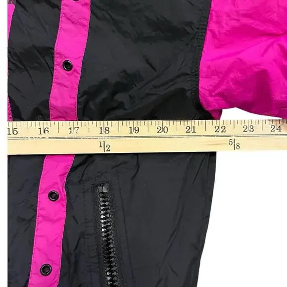 Vintage 80s 90s‎ Women’s Tyrolia Pink Color Block Ski Jacket Coat Size 6 Retro - Picture 9 of 10